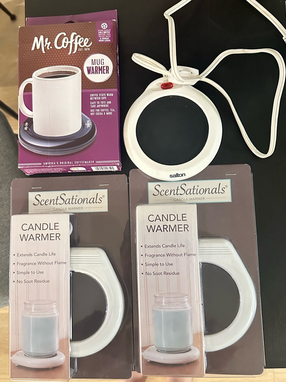White Candle Warmer – Compact Electric Wax & Mug Warmer
